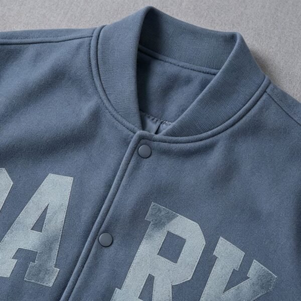 Custom Vintage Varsity Jacket with Stable Snap Placket - Style 32B822 Custom Vintage Varsity Jacket with Stable Snap Placket - Style 32B822