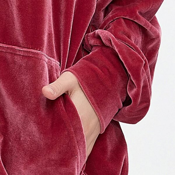 Custom Velvet Rhinestone Zip Hoodie - Style 55B7E9 - product detail view 9 Custom Velvet Rhinestone Zip Hoodie - Style 55B7E9 - product detail view 9