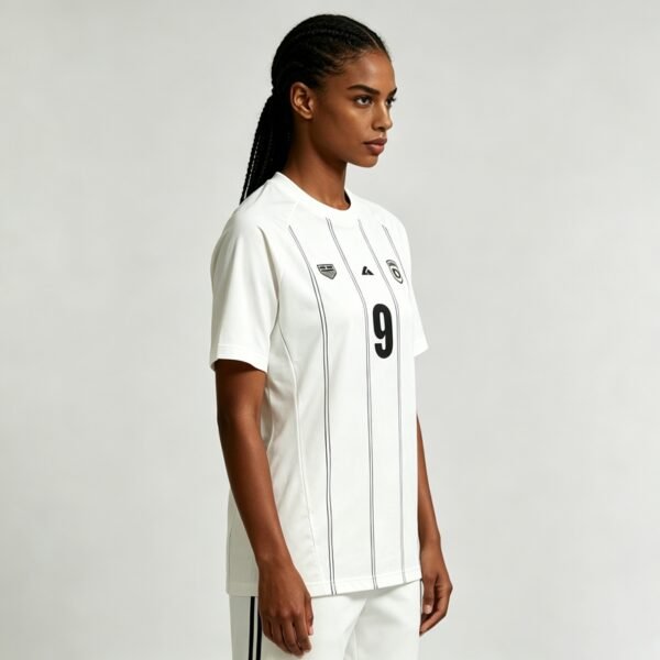 Custom Women's Vertical Stripe Jersey T-Shirt - Style 28934F - product detail view 3