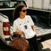 Custom Women's Vertical Stripe Jersey T-Shirt - Style 28934F - product detail view 5