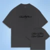 Custom Vintage Black Script Graphic T-Shirt - Style 83C645