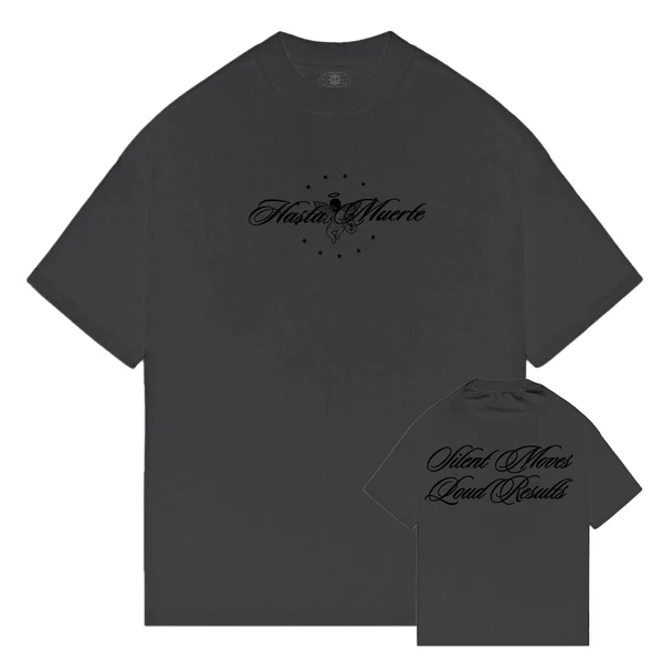 Custom Vintage Black Script Graphic T-Shirt - Style 83C645 - product detail view 2