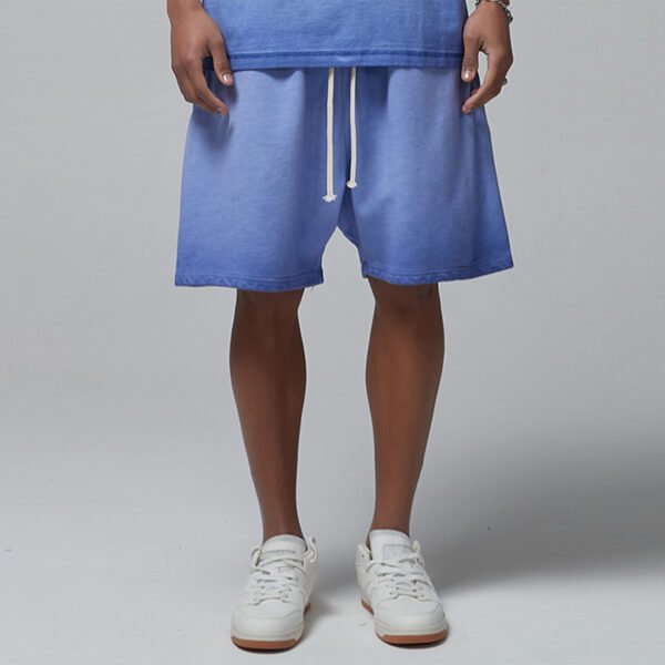Custom Vintage-Dyed Terry Drawstring Shorts - 7616 - Style AD44F8 - product detail view 5 Custom Vintage-Dyed Terry Drawstring Shorts - 7616 - Style AD44F8 - product detail view 5