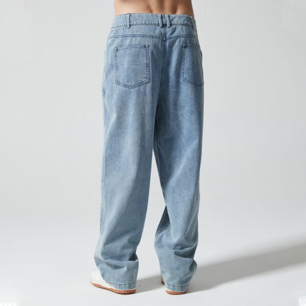 Custom Vintage Embroidered Panel Jeans - Style EDFA12 - product detail view 2