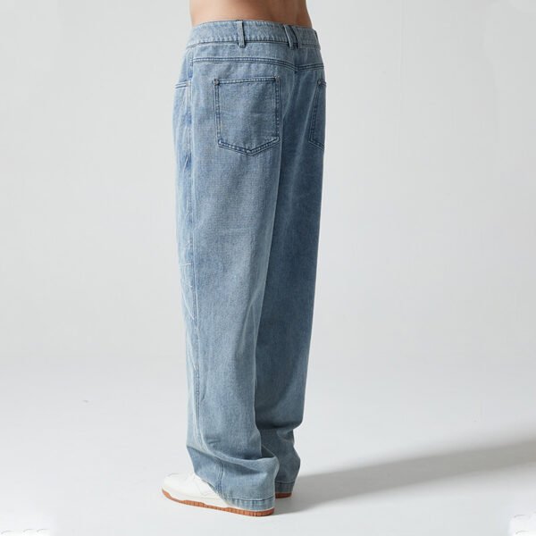 Custom Vintage Embroidered Panel Jeans - Style EDFA12 - product detail view 4