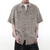 Custom Vintage Graffiti Boxy Overshirt | - Style 44FAC5 - product detail view 5