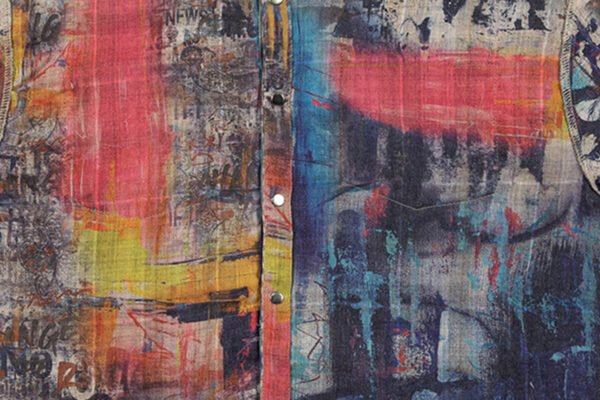 Custom Vintage Graffiti Boxy Overshirt | - Style 44FAC5 - product detail view 12