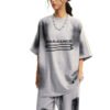 Custom Vintage Fist Print Oversized T-Shirt | 8123818 - Style 78BDD6 - product detail view 3