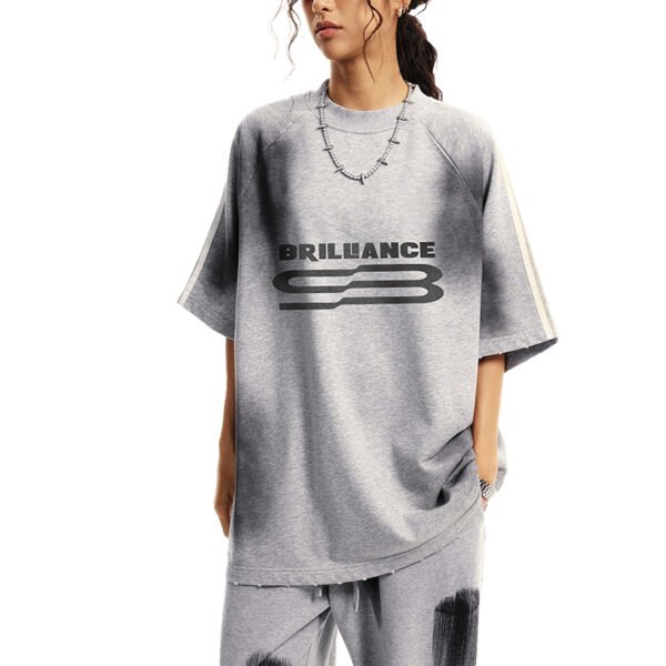 Custom Vintage Fist Print Oversized T-Shirt | 8123818 - Style 78BDD6 - product detail view 3
