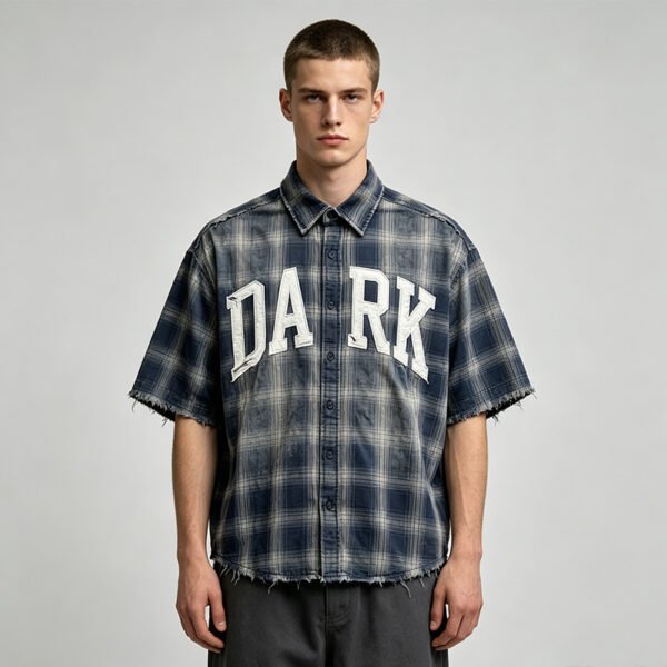 Custom Vintage Plaid Overshirt - Style 4E9641 Custom Vintage Plaid Overshirt - Style 4E9641