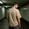 Custom Vintage Plaid Short Sleeve Shirt - Style F51E61 - product detail view 4