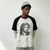 Custom Vintage Contrast Raglan Graphic T-Shirt - Style 820020 - product detail view 3 Custom Vintage Contrast Raglan Graphic T-Shirt - Style 820020 - product detail view 3