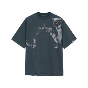 Custom Vintage Robot Graphic Oversized T-Shirt - Style 80C03E