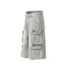 Custom Vintage Wash Patch Pocket Denim Shorts - Style 5BEED9 - product detail view 2 Custom Vintage Wash Patch Pocket Denim Shorts - Style 5BEED9 - product detail view 2