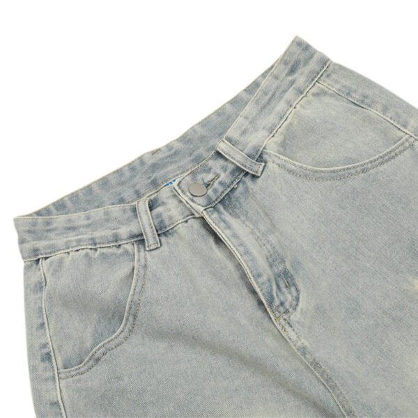 Custom Vintage Wash Patch Pocket Denim Shorts - Style 5BEED9 - product detail view 7 Custom Vintage Wash Patch Pocket Denim Shorts - Style 5BEED9 - product detail view 7