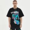Custom Oversized Vintage-Wash Graphic Crewneck T-Shirt - Style 541693 - product detail view 2