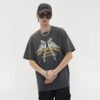 Custom Oversized Vintage-Wash Graphic Crewneck T-Shirt - Style 541693 - product detail view 3