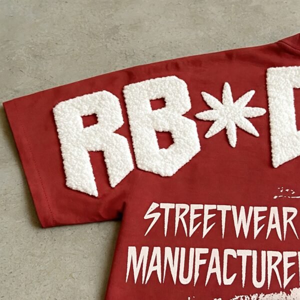 Custom Oversized Vintage-Wash Graphic Crewneck T-Shirt - Style 541693 - product detail view 8
