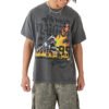 Custom Vintage-Wash Motorbike Graphic Street T-Shirt - Style 264CC2