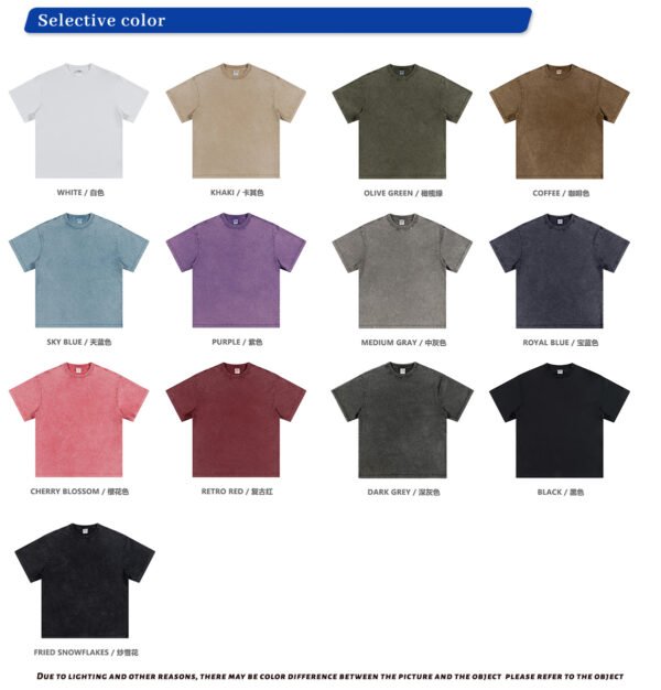 Custom Vintage-Wash Oversized Heavyweight T-Shirt S1721 - Style A80EF4 - product detail view 8