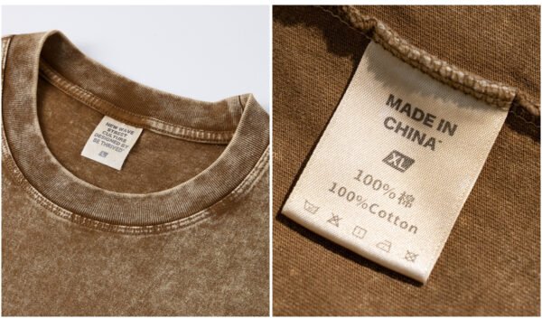 Custom Vintage-Wash Oversized Heavyweight T-Shirt S1721 - Style A80EF4 - product detail view 11