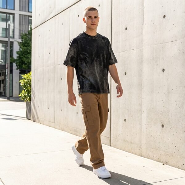 Custom Vintage-Wash Oversized Heavyweight T-Shirt - Style 1EF0A6 - product detail view 5