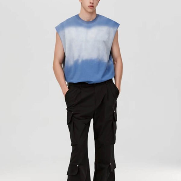 Custom Vintage Wash Oversized Sleeveless Tank Top - Style 2BD61C - product detail view 4