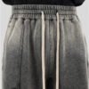 Custom Vintage-Wash Panel Streetwear Shorts - Style 415F93 - product detail view 4 Custom Vintage-Wash Panel Streetwear Shorts - Style 415F93 - product detail view 4
