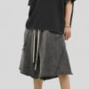 Custom Vintage-Wash Panel Streetwear Shorts - Style 415F93 - product detail view 5 Custom Vintage-Wash Panel Streetwear Shorts - Style 415F93 - product detail view 5
