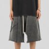 Custom Vintage-Wash Panel Streetwear Shorts - Style 415F93 - product detail view 9 Custom Vintage-Wash Panel Streetwear Shorts - Style 415F93 - product detail view 9