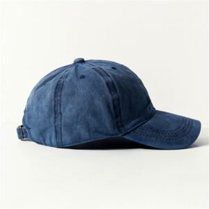 Blue vintage-washed baseball cap