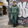 Custom Vintage-Washed Pullover Hoodie and Jogger Set - Style 7CA89D - product detail view 10