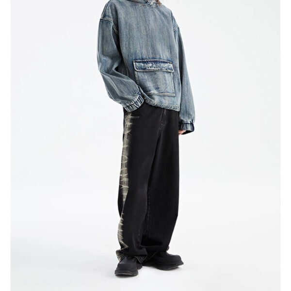 Custom Vintage Washed Straight-Leg Jeans - Style 72EED4 - product detail view 5