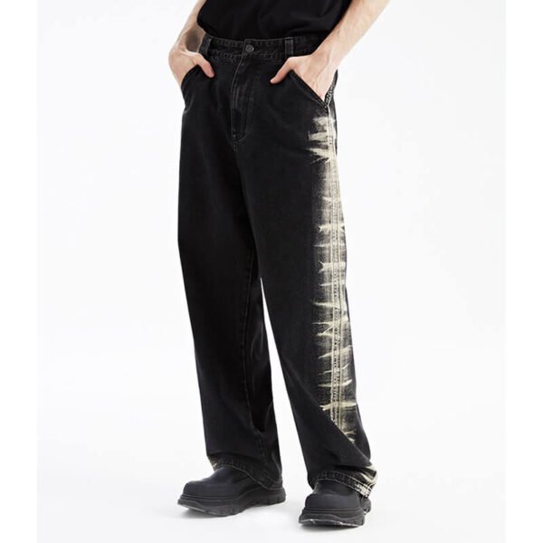 Custom Vintage Washed Straight-Leg Jeans - Style 72EED4 - product detail view 6