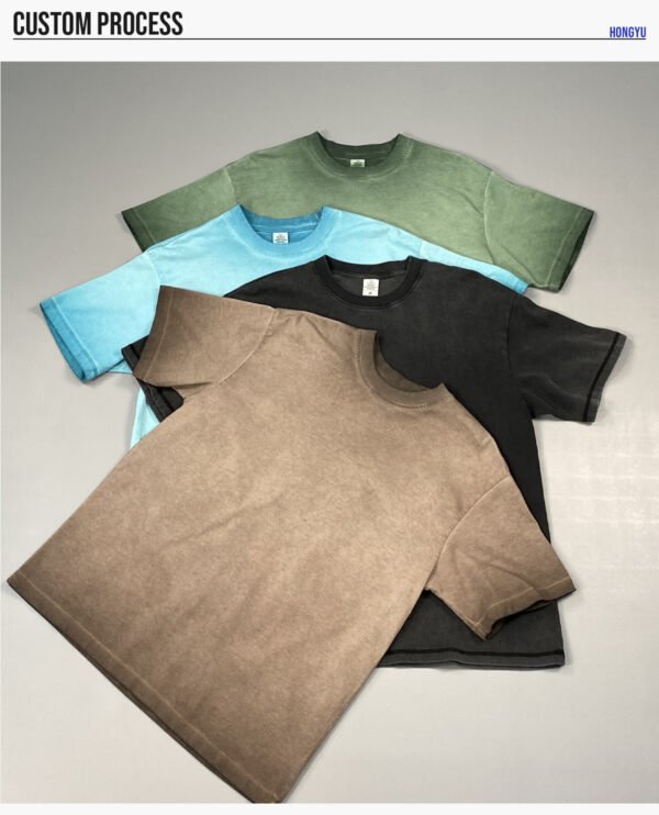 Custom 250 GSM Vintage Washed Oversized T-Shirt - Style 36E733 - product detail view 10