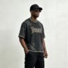 Custom Vintage Washed Rhinestone Graphic T-Shirt - Style 524230 - product detail view 2