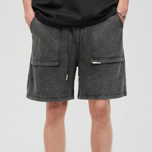Custom Vintage Washed Utility Pocket Shorts - Style BB1A94