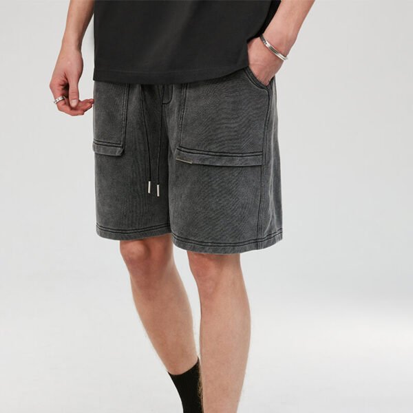 Custom Vintage Washed Utility Pocket Shorts - Style BB1A94 - product detail view 3 Custom Vintage Washed Utility Pocket Shorts - Style BB1A94 - product detail view 3