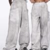 Custom Vintage Washed Wide-Leg Casual Pants - Style 29F027 - product detail view 10 Custom Vintage Washed Wide-Leg Casual Pants - Style 29F027 - product detail view 10