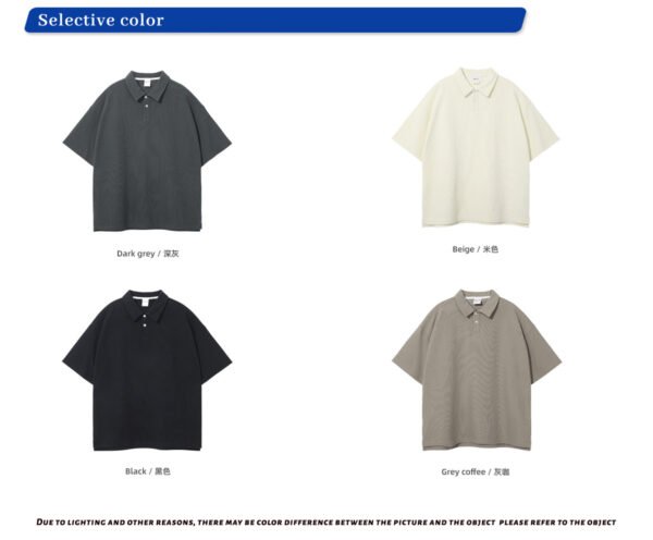 Custom Waffle Knit Button Polo Shirt 9018 - Style 8F1D13 - product detail view 8 Custom Waffle Knit Button Polo Shirt 9018 - Style 8F1D13 - product detail view 8