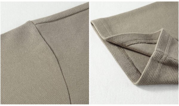 Custom Waffle Knit Button Polo Shirt 9018 - Style 8F1D13 - product detail view 12 Custom Waffle Knit Button Polo Shirt 9018 - Style 8F1D13 - product detail view 12