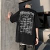Custom 265GSM Oversized Waffle Graphic T-Shirt - Style 0D9AB5 - product detail view 2