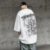 Custom 265GSM Oversized Waffle Graphic T-Shirt - Style 0D9AB5 - product detail view 4