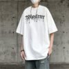 Custom 265GSM Oversized Waffle Graphic T-Shirt - Style 0D9AB5 - product detail view 5