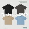 Custom Waffle Oversized V-Neck Polo T-Shirt K1185 - Style A11B61 - product detail view 3