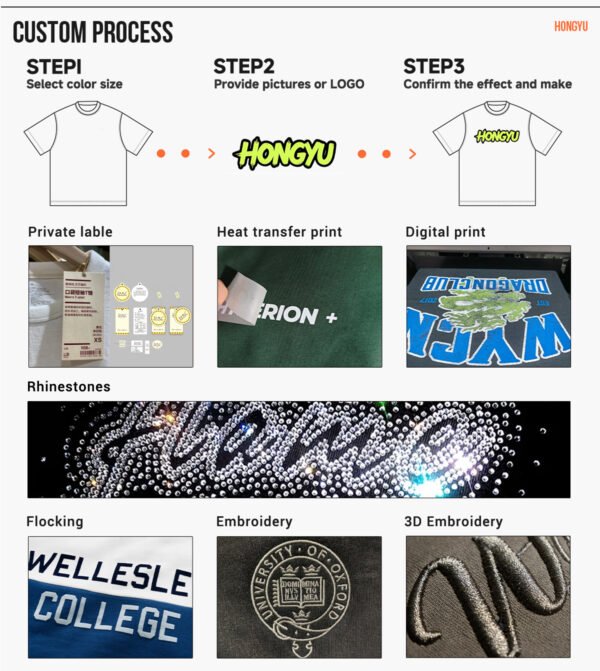 Custom Waffle Oversized V-Neck Polo T-Shirt K1185 - Style A11B61 - product detail view 7