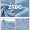 Custom Waffle Oversized V-Neck Polo T-Shirt K1185 - Style A11B61 - product detail view 8