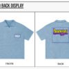 Custom Waffle Oversized V-Neck Polo T-Shirt K1185 - Style A11B61 - product detail view 10