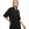 Custom Waffle Oversized V-Neck Polo T-Shirt K1185 - Style A11B61 - product detail view 12