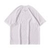 Light purple waffle knit raglan sleeve t-shirt